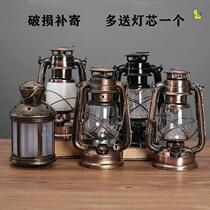 Oil Lamp Lighting LED Vintage Horselight Charging Coal Oil Lamp Outdoor Emergency Lighting Camping Tent Light Multifunction