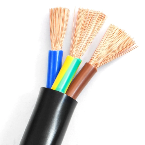Кабель управления чистым медью RVV2 3 Core 0,5 0,75 1,5 2,5 4 6 6 квадратных метров подключен к защитному набору