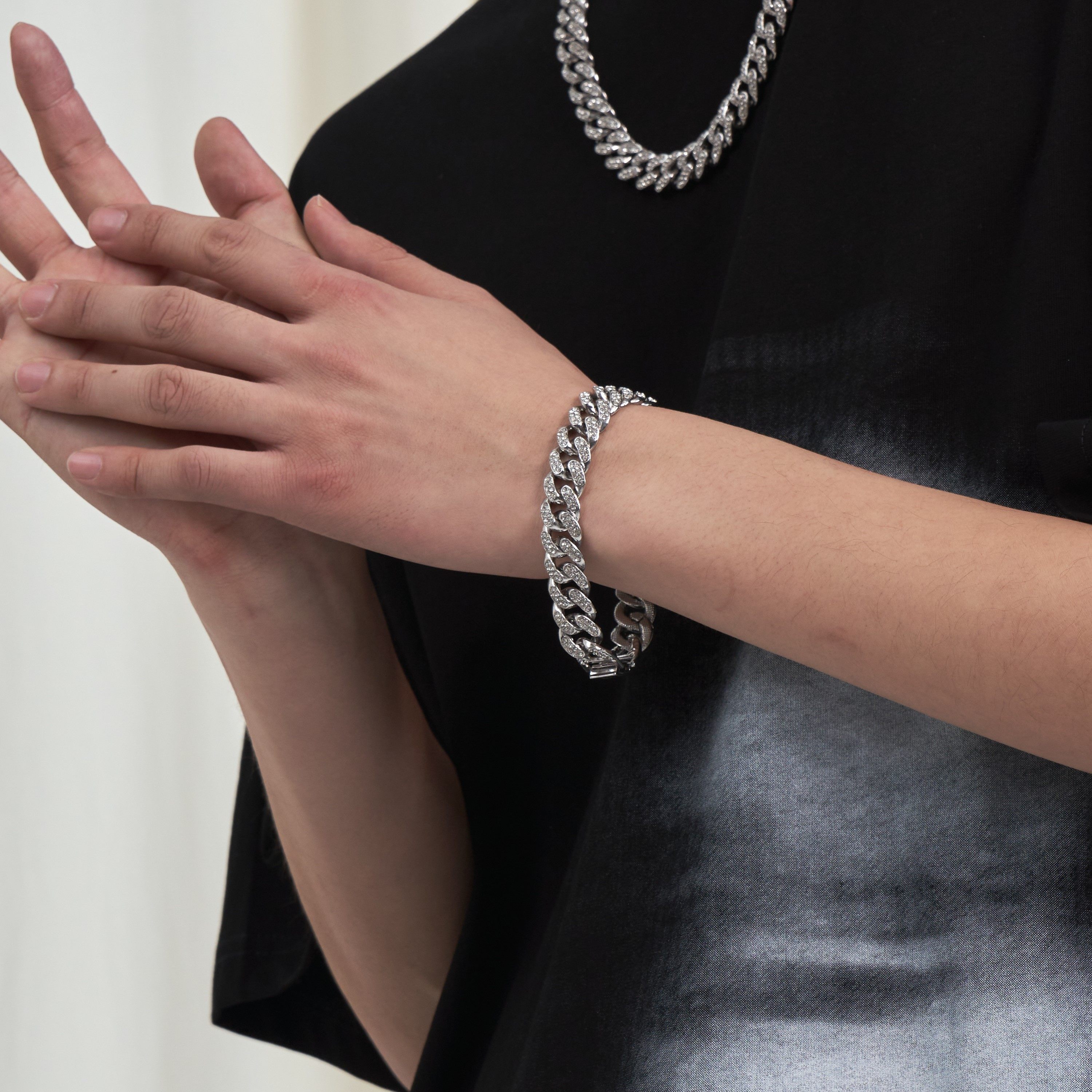 PCLP inlaid with Cuba handmade hip-hop Hao American Chaulian trend 100 hitchhiking