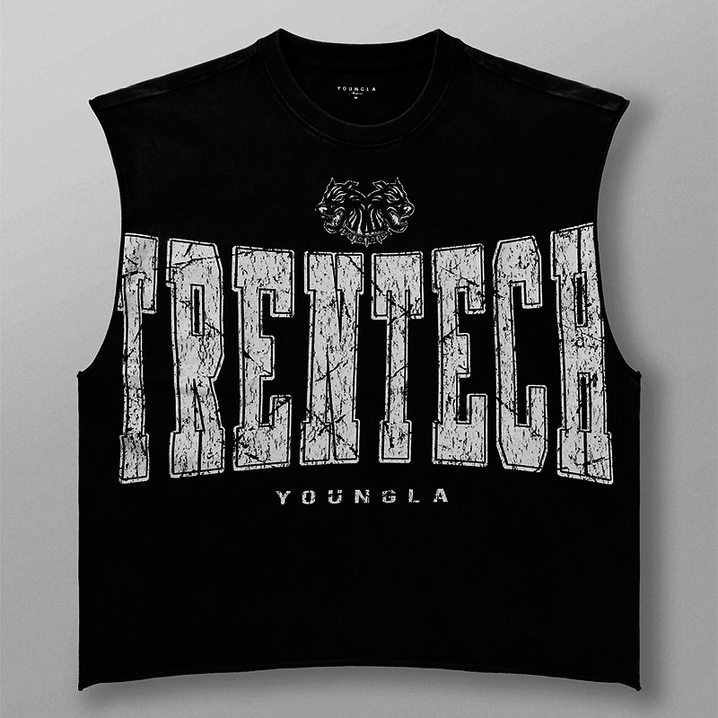 American Style Youngla Muscle Fitness Vest Men's Cotton Sports Training Basketball Loose Large Size Sleeveless T-Shirt American Style Youngla Muscle Fitness Vest Men's Cotton Sports Training Basketball Loose Large Size Sleeveless T-Shirt