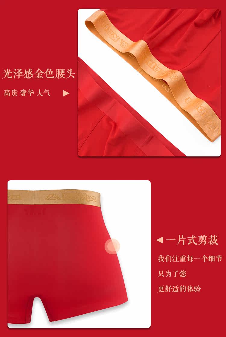 Kappa 男士 50支莫代尔 一片式内裤 2条 无缝热贴合 图8