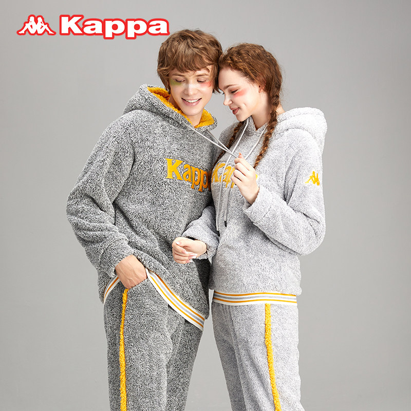 Kappa 卡帕 情侣款 双面绒家居服套装 KP1H13 天猫优惠券折后￥99包邮（￥239-140）
