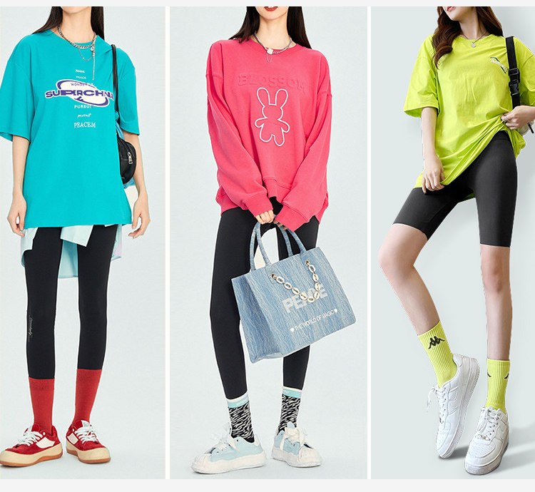 Kappa 21秋冬新品 女士运动鲨鱼裤长裤 2条装 图6