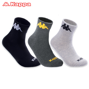 【Kappa卡帕】篮球袜透气运动袜3双