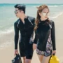 Bộ đồ lặn Hàn Quốc nam nữ chia đôi đôi sứa phù hợp với ống thở phù hợp với kem chống nắng đồ bơi dài tay quần phù hợp - Vài đồ bơi 	bộ đồ đôi đi biển