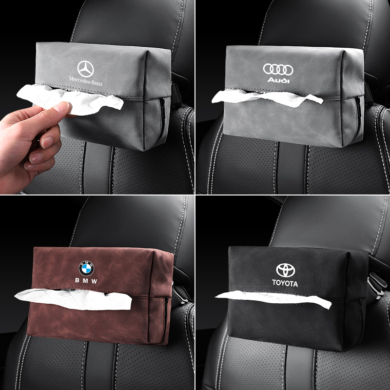 Turning fur General Motors Tissue Bag Cramp Paper Towels Inside Car Tissues box Hanging BMW Audi Benz Volkswagen-Taobao
