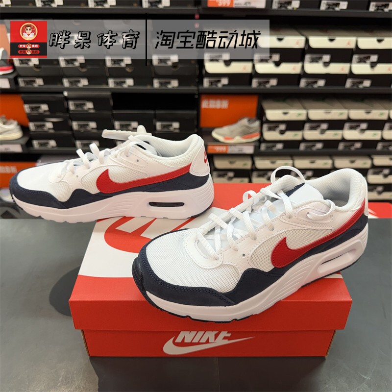 Nike Air Max Sc Air Cushion Retro Black and White Red Casual Running Shoes Cz5358-103 Nike Air Max Sc Air Cushion Retro Black and White Red Casual Running Shoes Cz5358-103