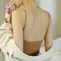 U-shaped back vest Net red explosive suspenders female summer with chest pad underwear outside wearing niche bottom coat