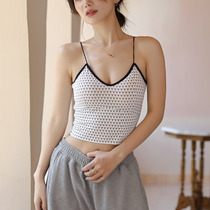 Sling womens summer thin vest with chest pad underwear bottoming design sense niche wear tide bra top
