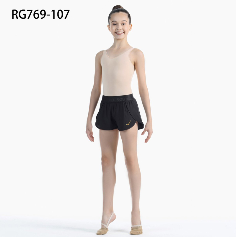 Russian Solo Quick-Drying Training Shorts, Lined Shorts, Black Shorts, Training Pants Rg769-107