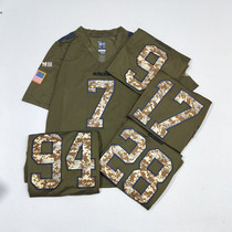 European and American Street plus size hip hop olive ball suit short sleeve hiphop street dance boy rap Jersey men and women camouflage T-shirt