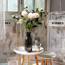 Nordic temperament gray bubble large glass vase modern simple home living room flower arrangement decoration simulation floral set