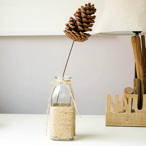 Большой натуральный острый сушеный сосна высушенные в цветочных ветвях Домашние цветочные материалы Материал натуральные кедровые фрукты Фрукты Фрукты Декоративные Цветы