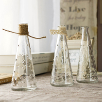 Life is simple and transparent vase table office decoration small ornaments flower simulation Flower home accessories