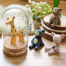 Life cartoon animal office cute resin doll decoration bedroom decoration zakka birthday gift