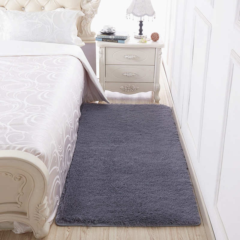 Tăng lần đơn giản thảm tóc dài thảm dày Silky thảm phòng khách bàn cà phê ngủ cạnh giường ngủ thảm sắm cho - Thảm tham trai san