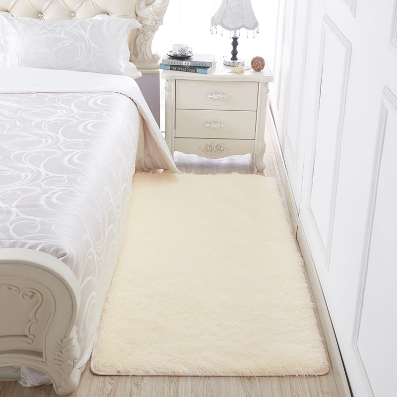 Tăng lần đơn giản thảm tóc dài thảm dày Silky thảm phòng khách bàn cà phê ngủ cạnh giường ngủ thảm sắm cho - Thảm tham trai san