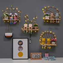 Creative simple style Nordic entrance key wall decoration hook wall hanging bedroom iron wall coat and hat storage rack