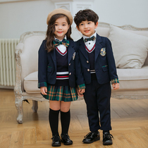 Kindergarten Garden Clothing Spring Autumn Clothing New Yinglun Wind Children Small Suits School Uniforms School Uniforms College Wind Performance Class Clothes