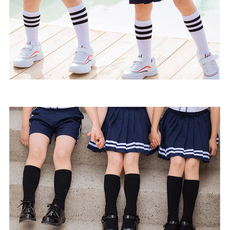 Elementary School Children Dance Socks Kindergarten Garden Uniform School Uniforms for men and women cheerleaders Gymnastics Drum Cotton Socks Children Performances
