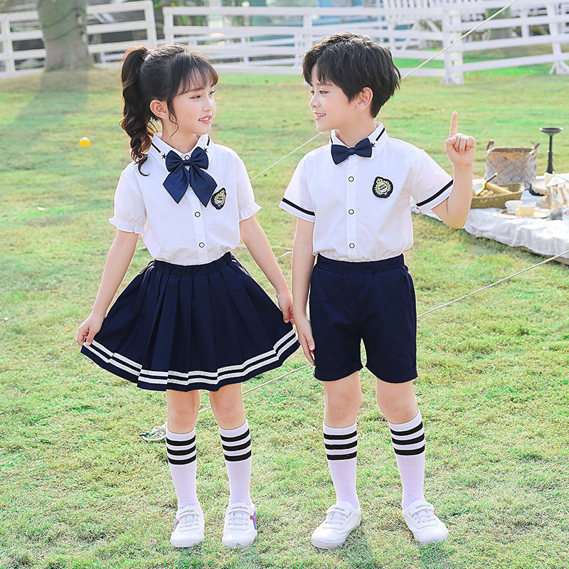 Kindergarten Garden Clothing Summer Clothing Primary School Students Class Clothing Summer Graduation Photos 61 Children acting out of clothes school uniform