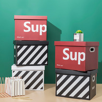  Moving Packing Bag Carton Net Red Containing Box Clothing Clothing Storage Box Paper Snack Book Rear Spare Box Storage Box