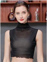 2021 new high collar spring summer base shirt net gauze fake collar children thin decorative fake collar tube chest anti-light