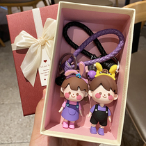 Couple key buttons couple a couple of 2021 pendants womens nets red and small and delicate net red Korean version cute