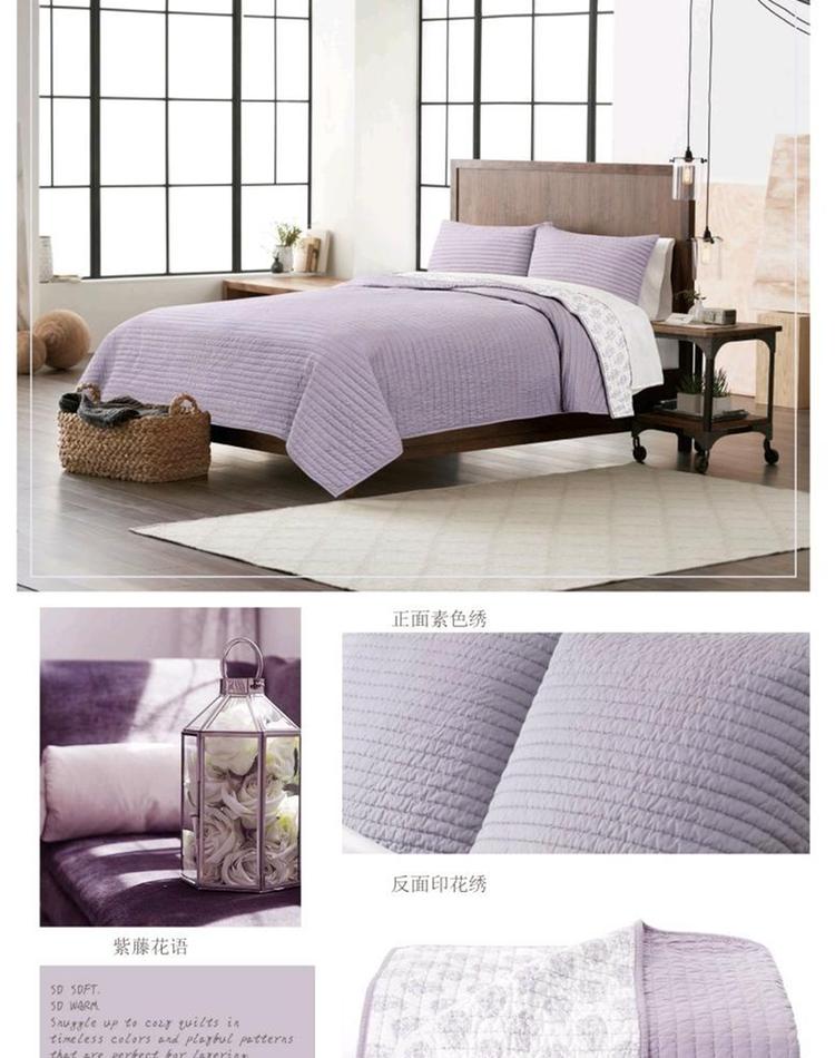 Hạt gạo mới thêu AB phiên bản cotton giặt quilting điều hòa không khí trải giường mỏng là ba mảnh chất lượng đa sắc khuyến nghị - Trải giường ga giường cotton