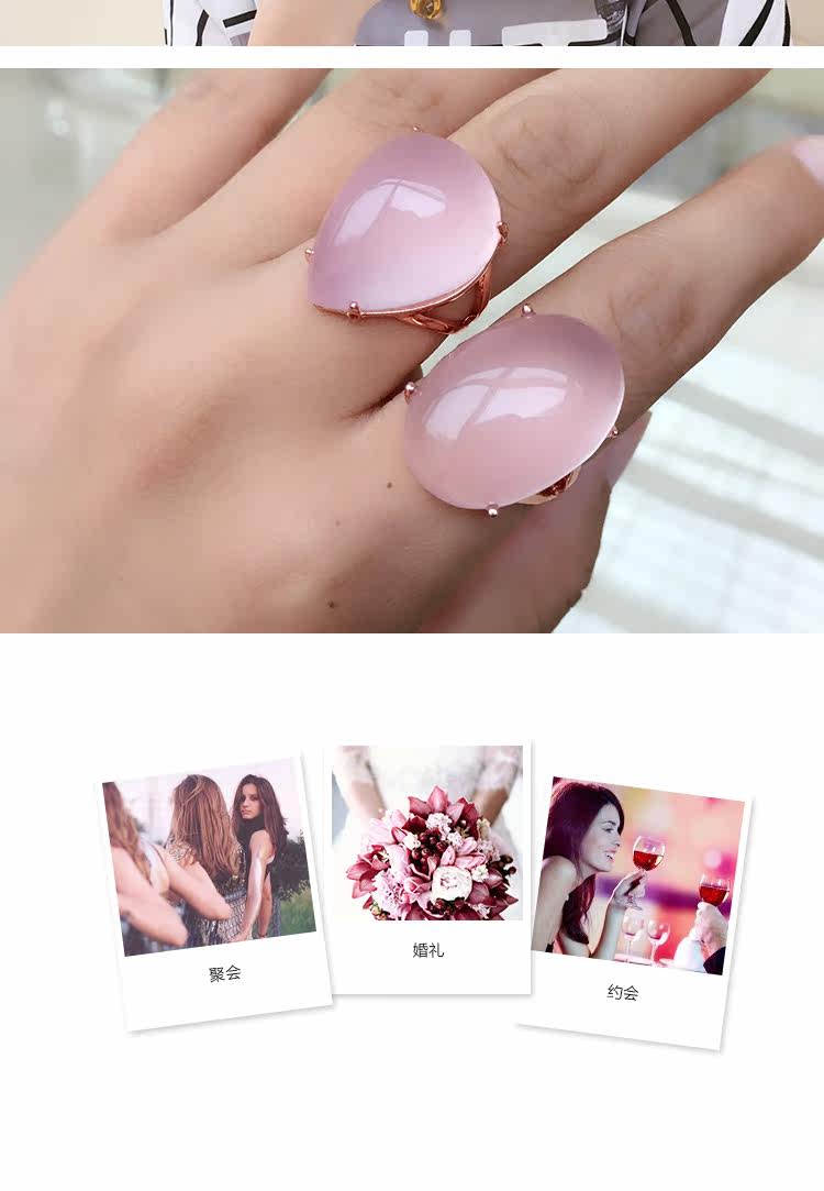 Bague Femme OTHER   en Cristal naturel pierre semi-precieuse - Ref 3087942 Image 36