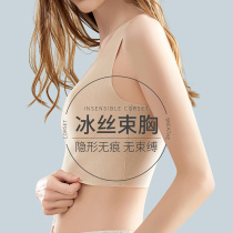 Japanese summer breathable No-scratches large breasted breasts underwear womens plastic breasted breasts wrapped in a chest-wrapped chest of superstilts