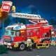 Khối xây dựng Khai sáng Ngọn lửa Tiên phong Chỉ huy Xe chữa cháy Trạm cứu hỏa Tương thích Lego Boy Lắp ráp Đồ chơi Quà tặng - Khối xây dựng