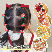 Head rope female children rubber band does not hurt hair elasticity good baby cute girl bow hair rope thumb baby hair ring