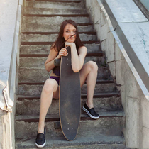 Entry land surfboard fishtail skateboard fishboard surfing exercise board pedal-free simulated surfing pumping