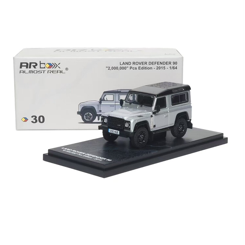 [in Stock] 1:64 Ar Land Rover Defender 90 2 Million Unit Commemorative Edition Silver Alloy