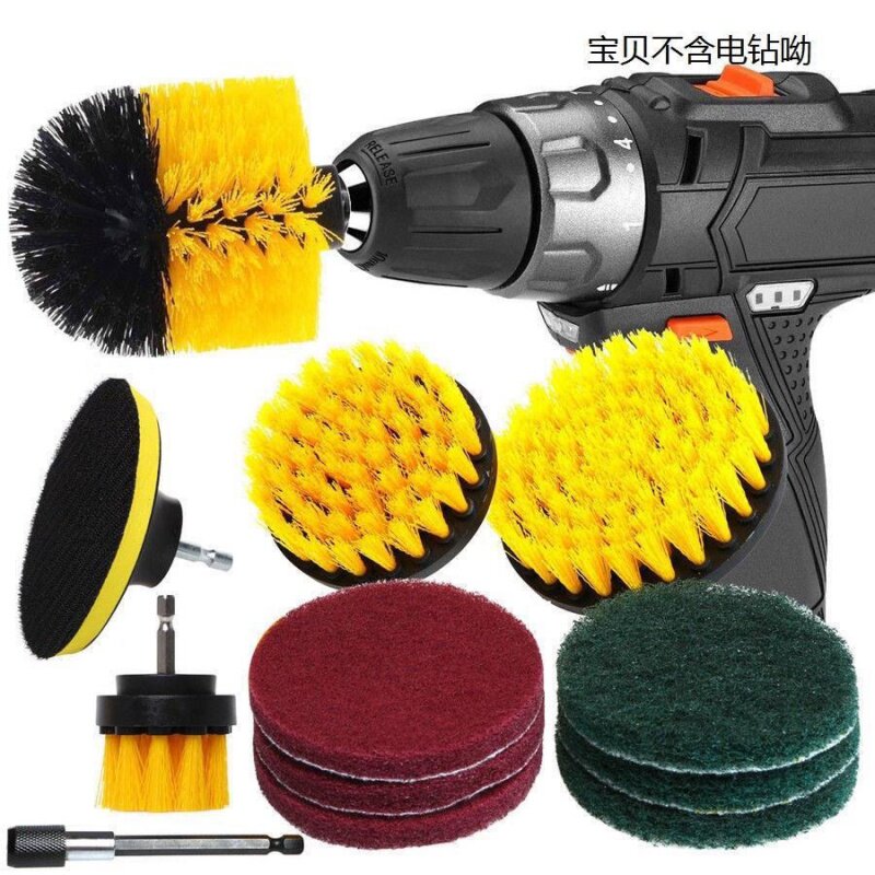 Brush household kitchen electric drill cleaning brush Electric cleaning brush Household multi-function kitchen cleaning simple and practical