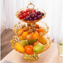  European-style multi-layer fruit plate living room household fruit plate creative modern coffee table fruit basket fruit basin snack candy storage rack