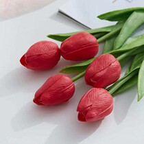 () Tulip emulation flower shop opening fake flower decoration Nordic style floral flower arrangement atmosphere photo