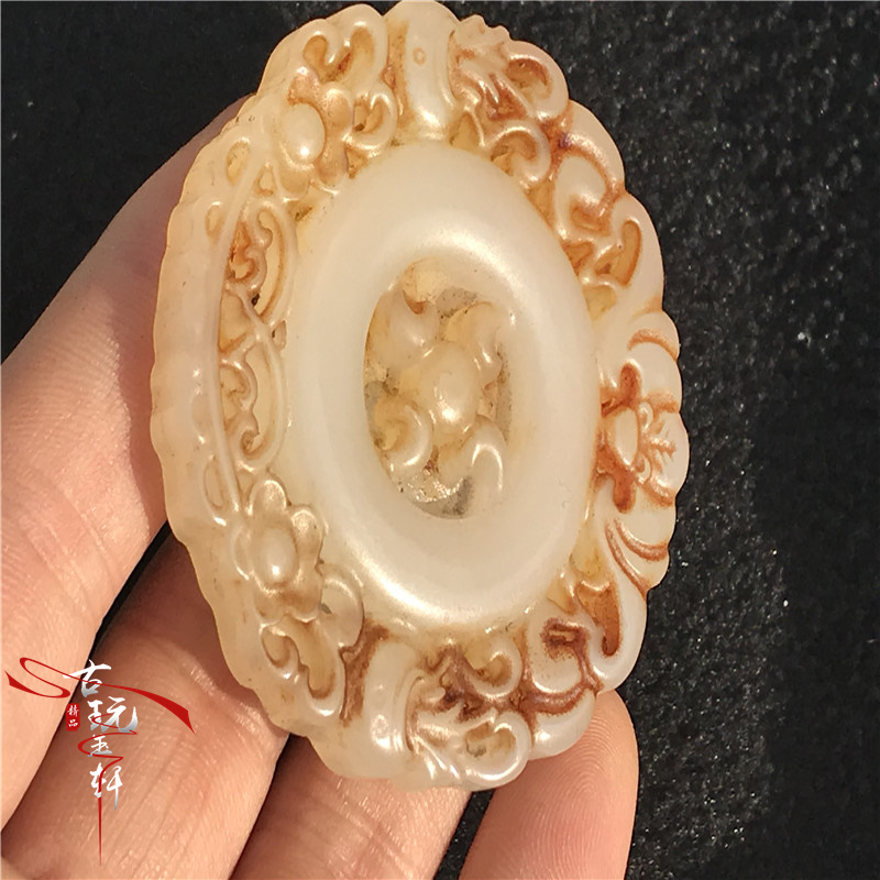 Giả của các mảnh treo cao cổ ngọc bích của ngọc bích màu trắng ngọc bích ngọc cổ ngọc bích đồ trang sức ngọc cổ mặt dây chuyền nhỏ vòng phỉ thúy