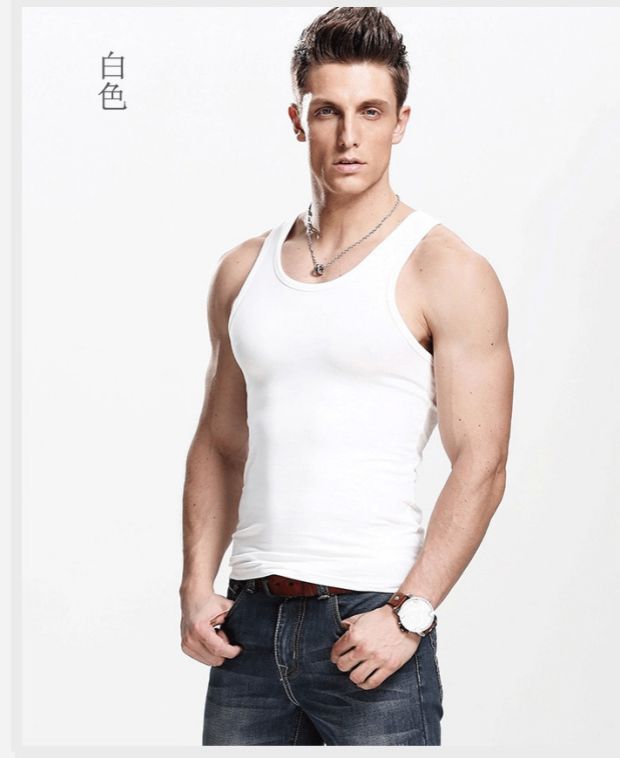 Áo thun cotton thể thao nam mùa hè thoáng khí co giãn đáy quần thể hình thủy triều Slim vest áo sơ mi cỡ lớn khoác vest nữ