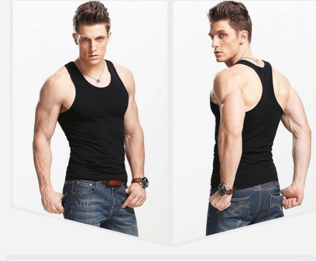 Áo thun cotton thể thao nam mùa hè thoáng khí co giãn đáy quần thể hình thủy triều Slim vest áo sơ mi cỡ lớn khoác vest nữ