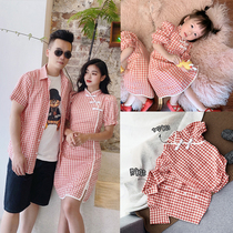 Middle country wind is not the same as pro-sub-clothing fried street A three-mouthed female improved plaid qipao dress and dress foreign air baby