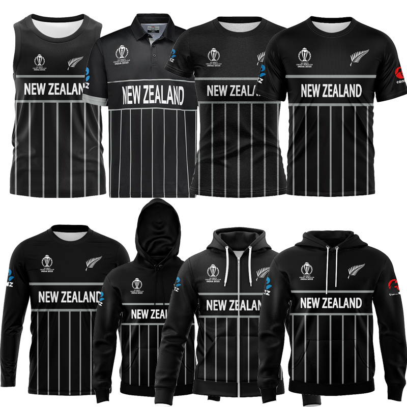 New Zealand Maori Polo Shirt T-Shirt Hooded Sweatshirt Cricket Clothing Maori Cricket Shirt