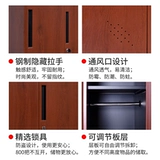 [转印木纹家用办公带锁文件档案储物矮柜财务书柜钢制铁皮拆装柜子]