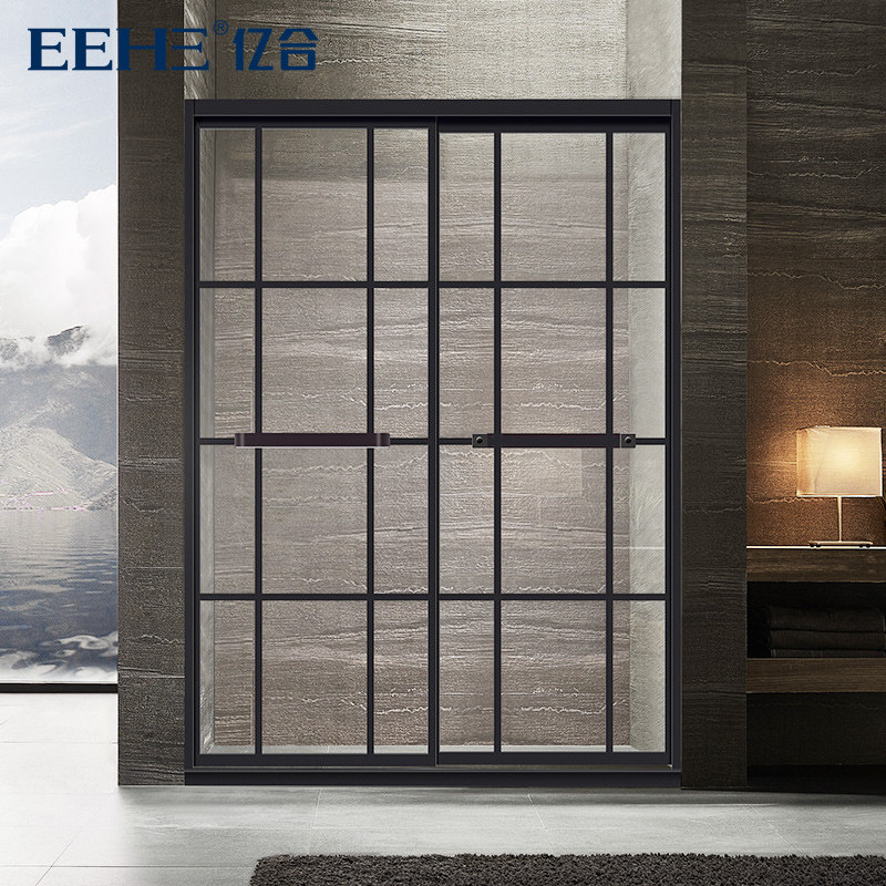 100 million combined doors and windows minimalist light extravagant shower room Custom high-end black classic One-type bathroom with bathroom set to be made