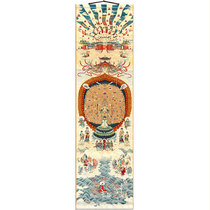 Panoramic image of Avalokitesvara Bodhisattva with Thousand Arms and Thousand Eyes Buddhist image painting of Arhat Buddhas Buddhist hall scroll painting