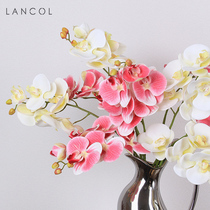 Lancol Chinese style emulated floral pink small butterfly orchid living-room table to put floral-like board fake flowers