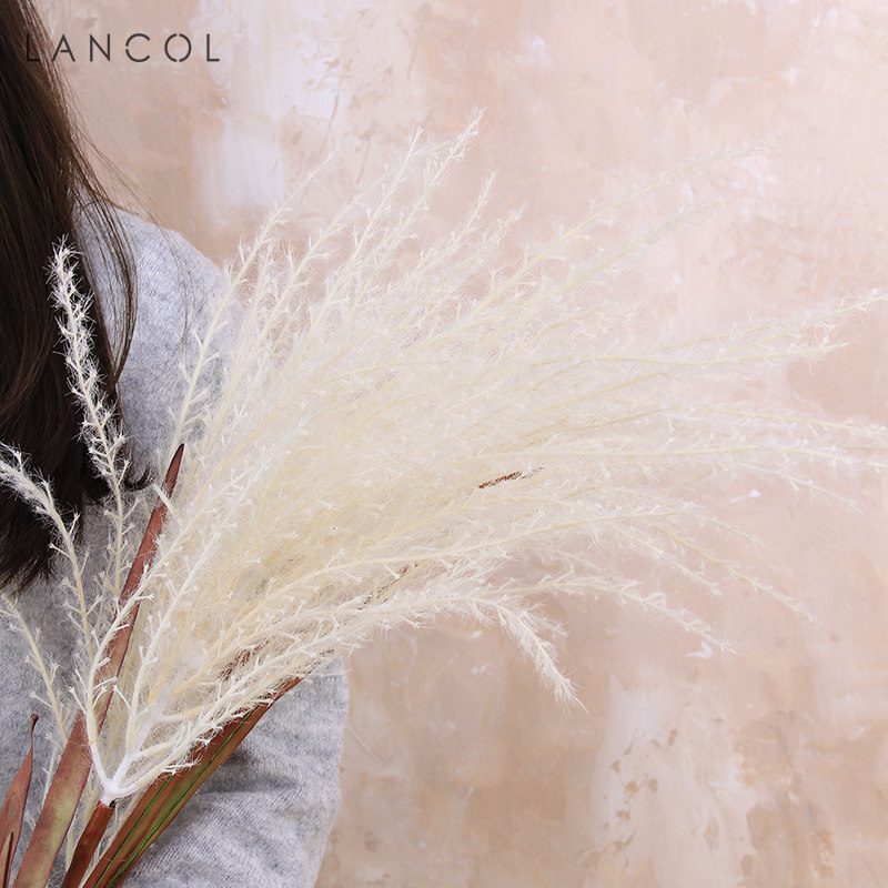 Lancol Natural Emulation Flowers Arrival Long Branches Great Reed Buddha Dust Living-room Decoration Flowers Landscape Photography Fake Flowers