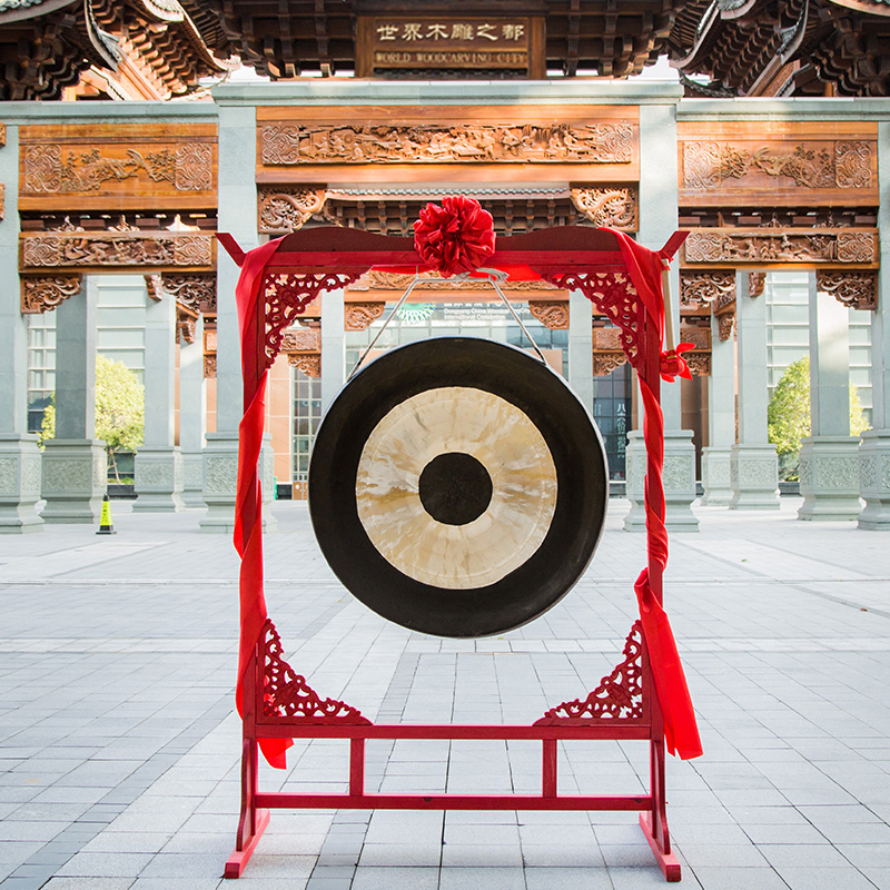 Bronze Gong Pure Copper 40CM Opening of the gong 60CM Transcript of the gong 1 m Dongs Gong Racks to open the gong Brass Gong Drum Musical Instrument