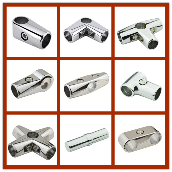 25 32mm drying rack fittings two-way round pipe connection stainless steel pipe connection pieces shelf fitting connector head